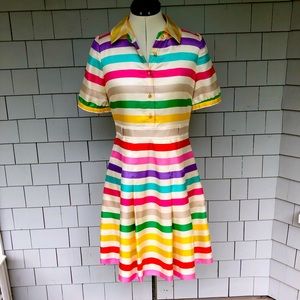 Rainbow Striped Kate Spade Jeanette Dress